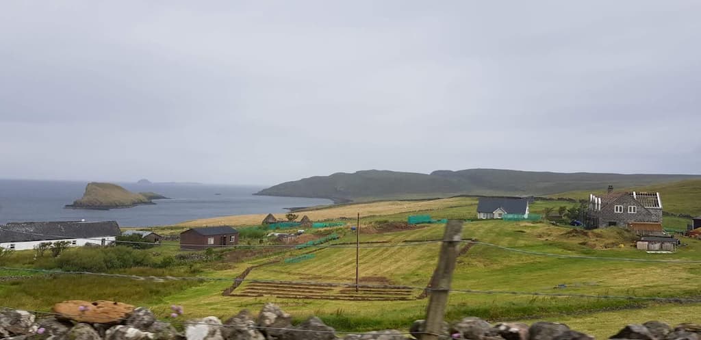 Staffin Bay sull'isola di Skye