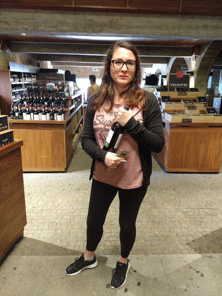 L'area shop della cantina Calem