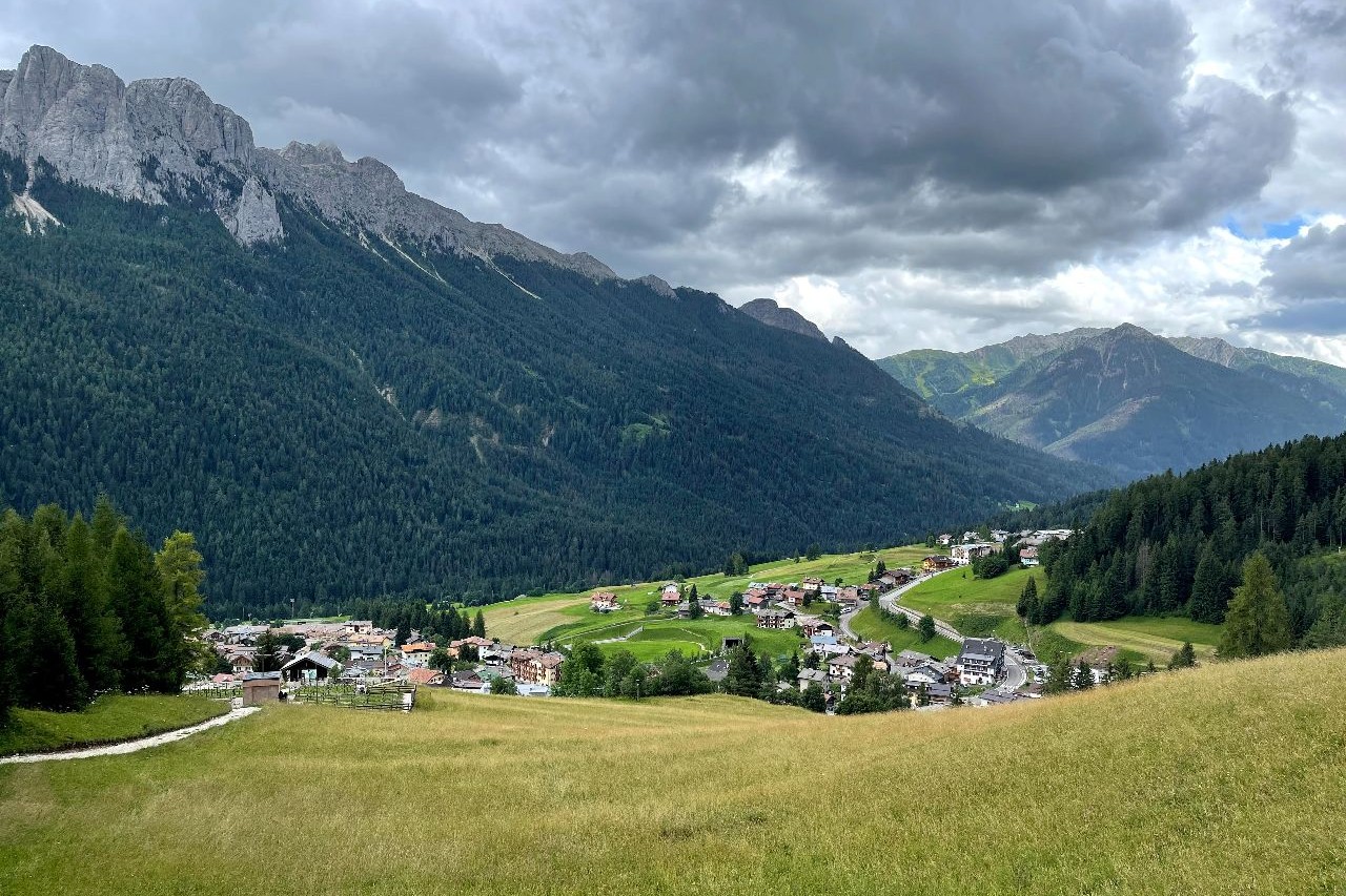 Vigo di Fassa dall'alto
