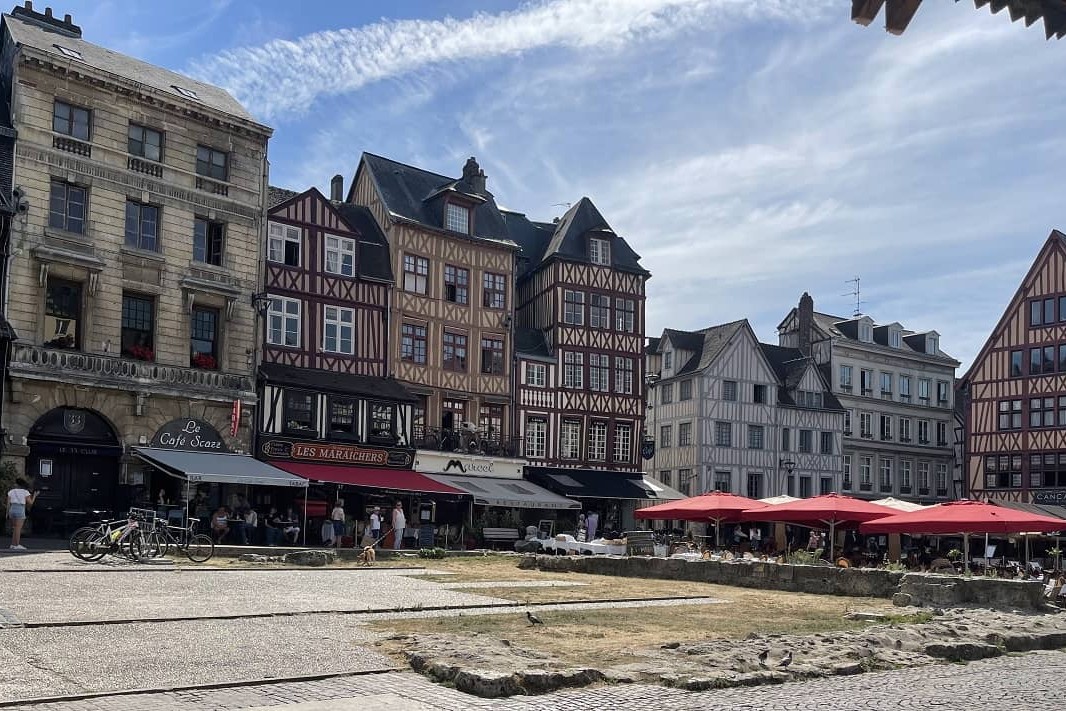 Rouen - piazza del vecchio mercato