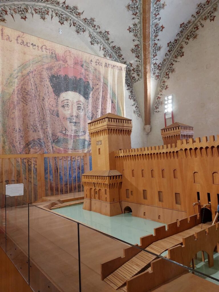 modellino del castello estense di ferrara