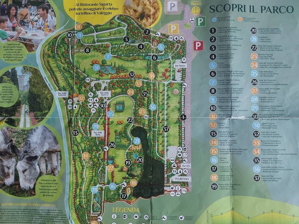 parco sigurta mappa