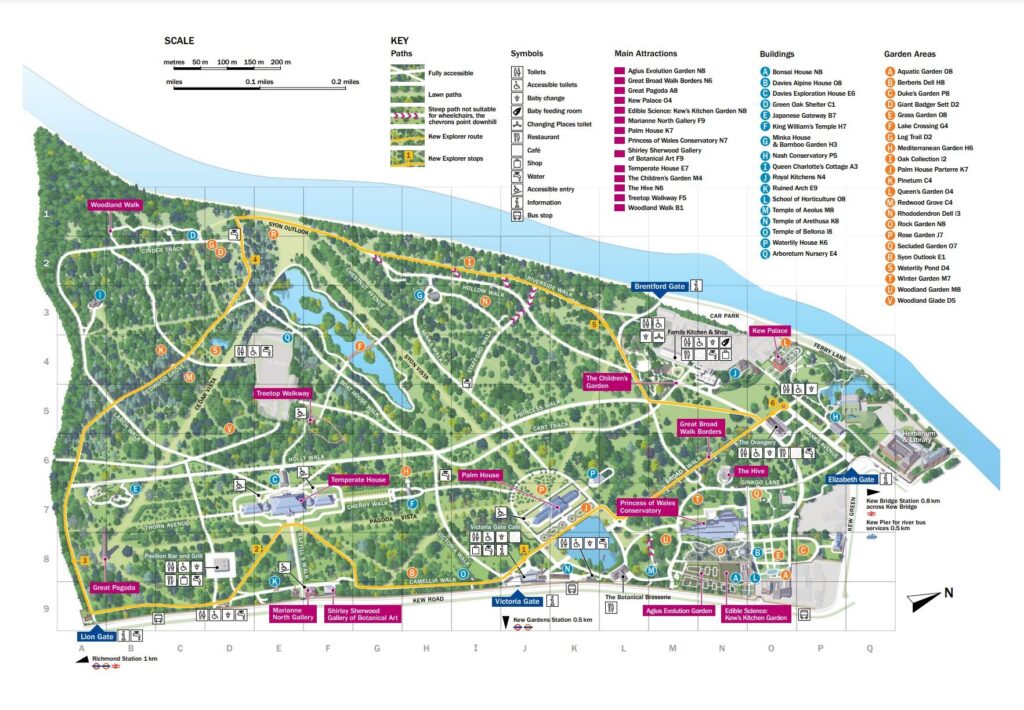 mappa kew gardens
