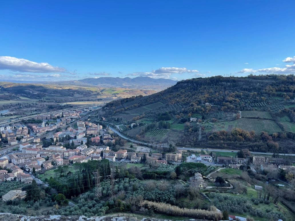 panorama dalla fortezza albornoz di orvieto