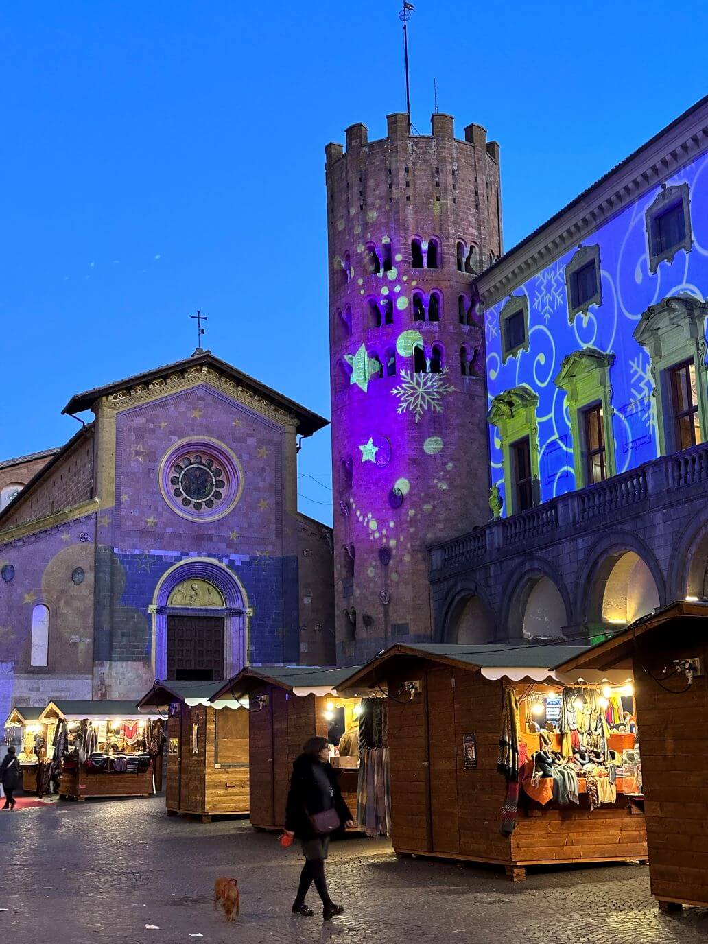 piazza della repubblica di orvieto a natale