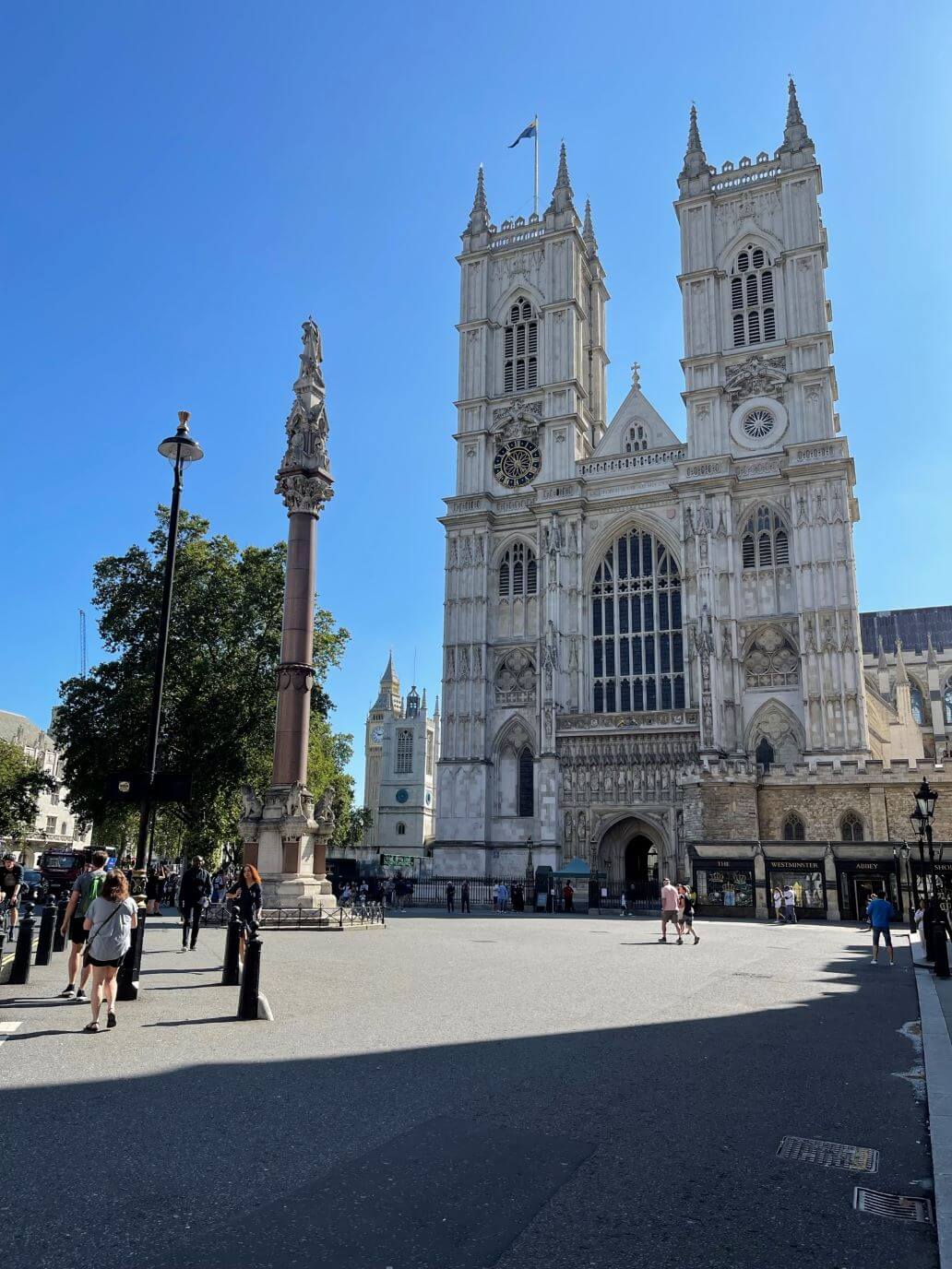 la facciata dell'abbazia di westminster