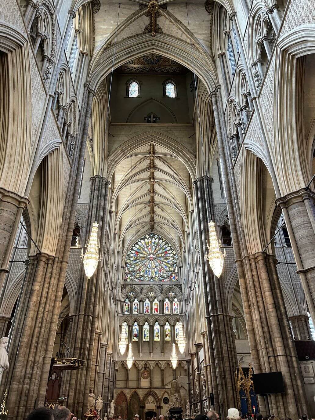 interno dell'abbazia di westminster