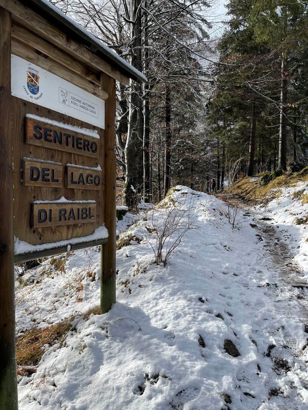 inizio sentiero lago del predil