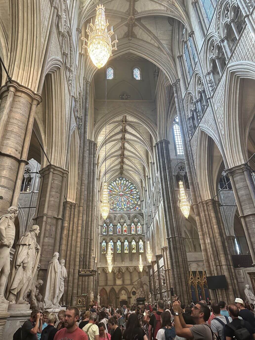 i visitatori dell'abbazia di westminster