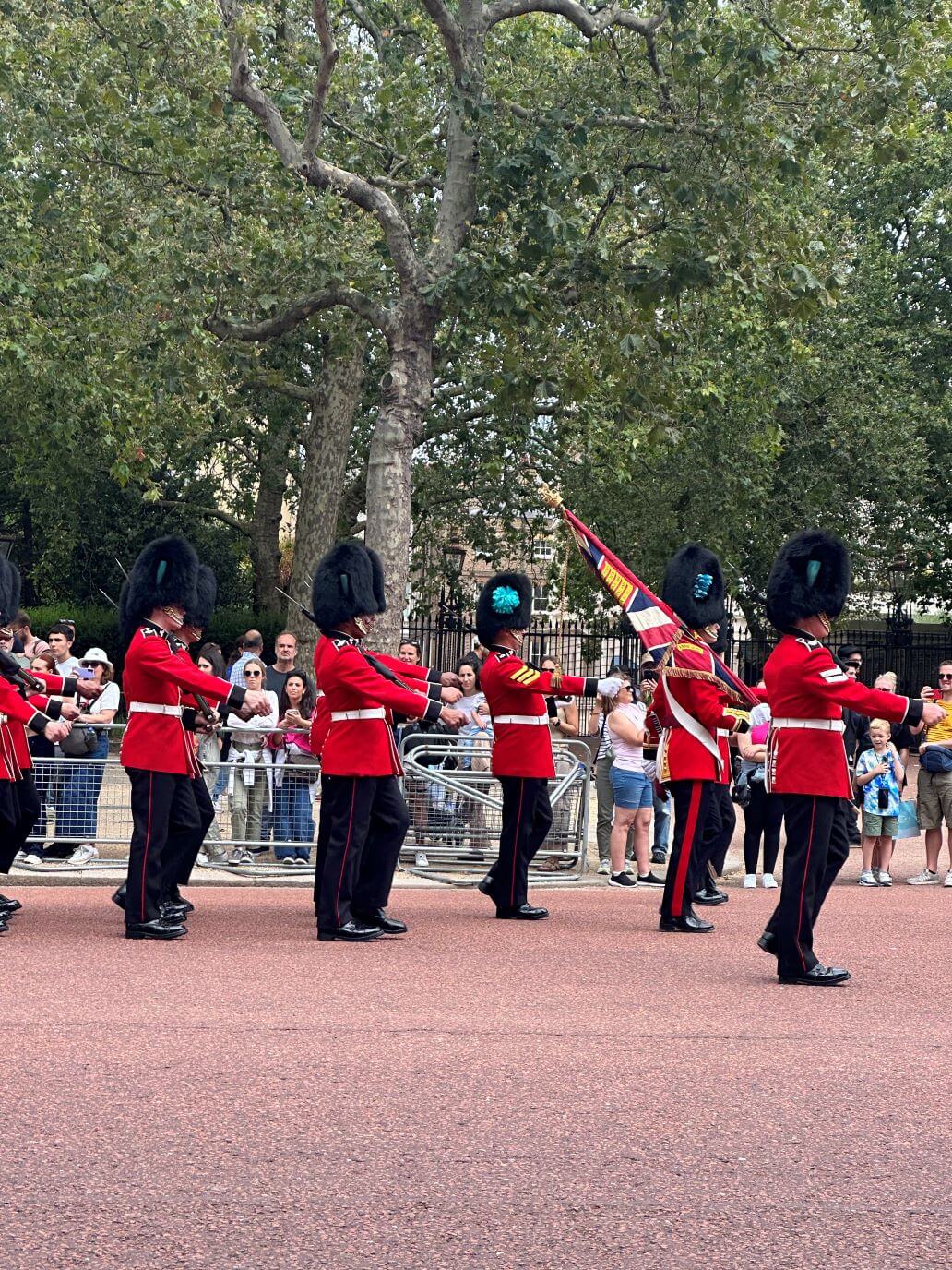 banda musicale dei granatieri durante il cambio della guardia a londra