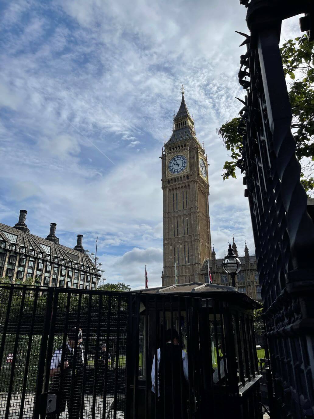 il big ben visto dal palazzo di westminster