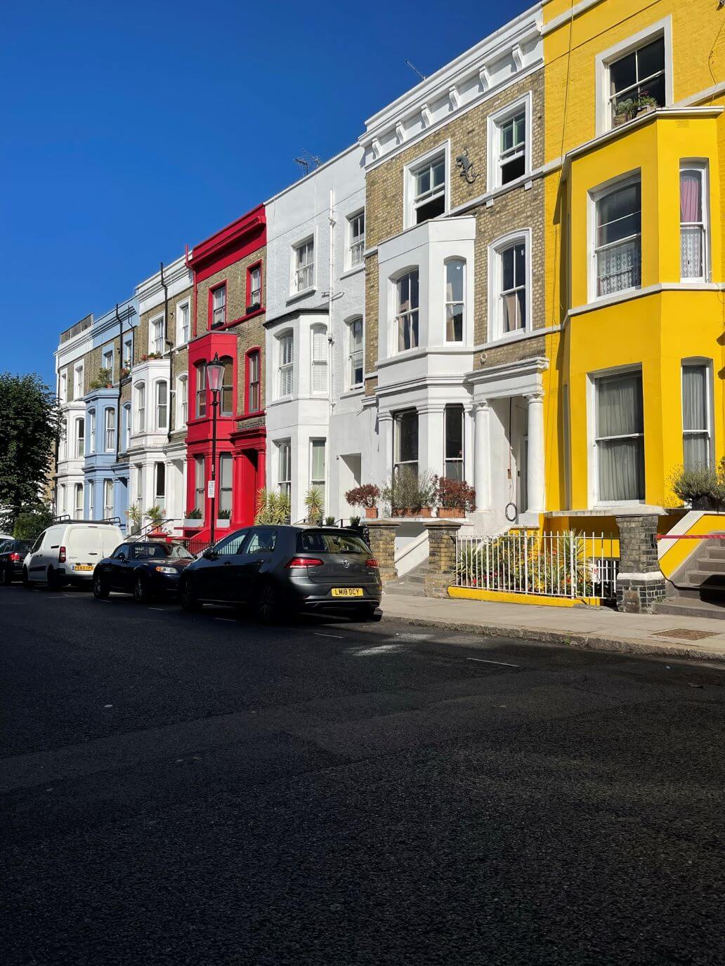 le case colorate di notting hill