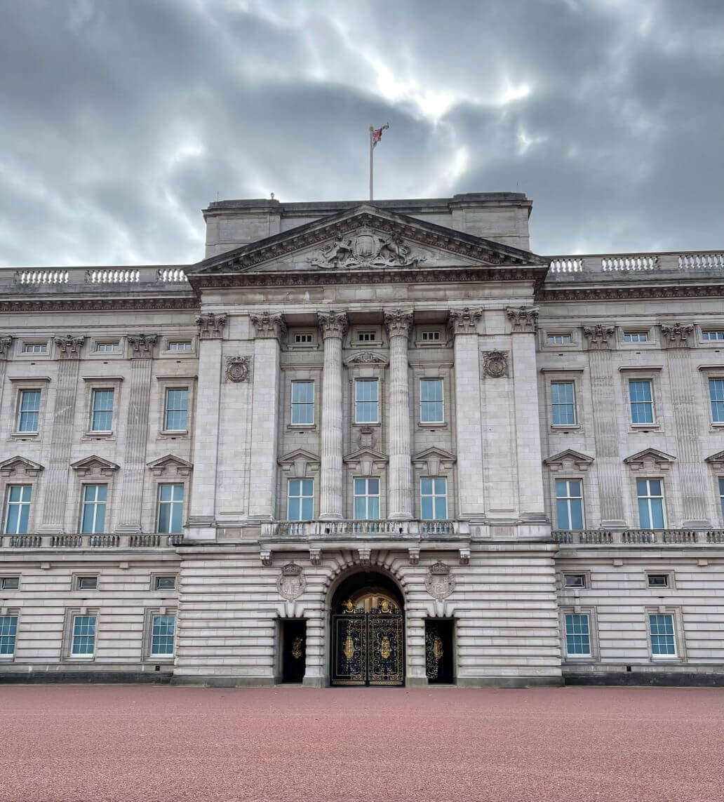 la facciata di buckingham palace