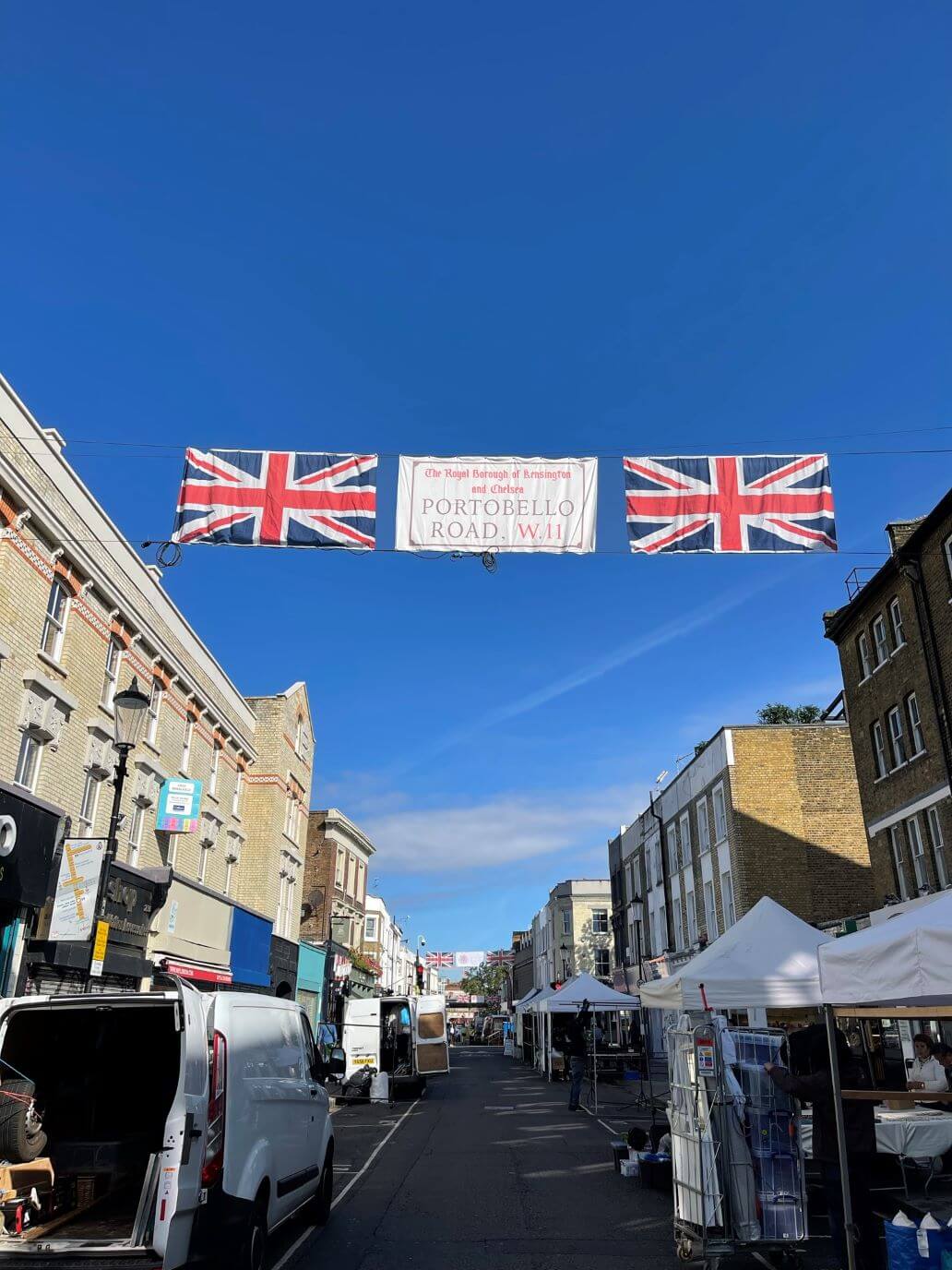 il mercato di portobello road a londra prima di iniziare