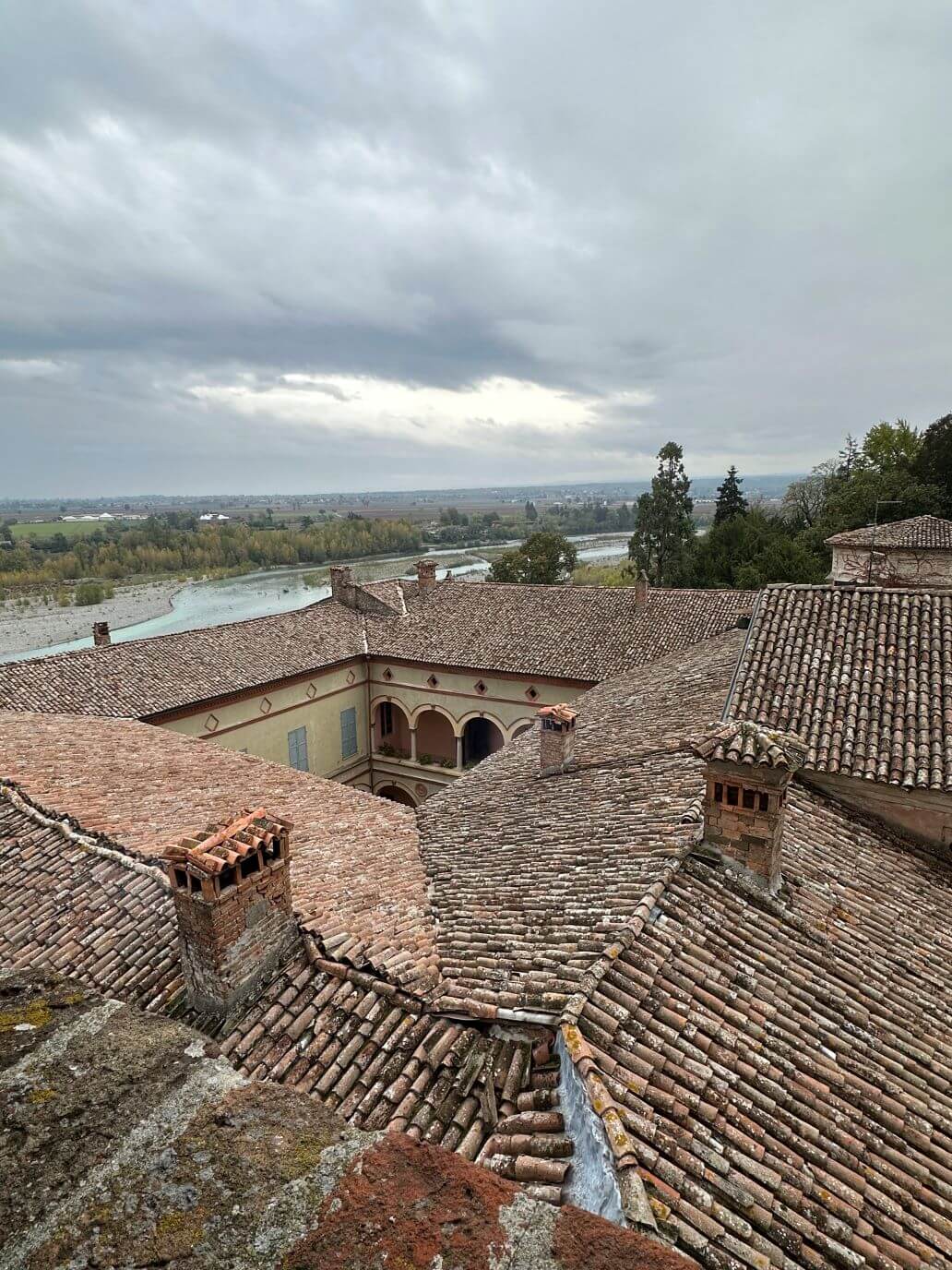 il panorama dal castello di rivalta, una delle cose da vedere sui colli piacentini