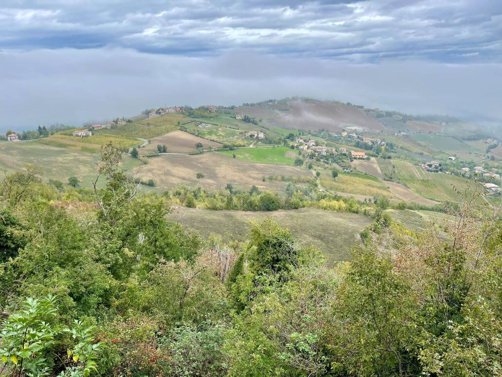 panorama sulla val tidone