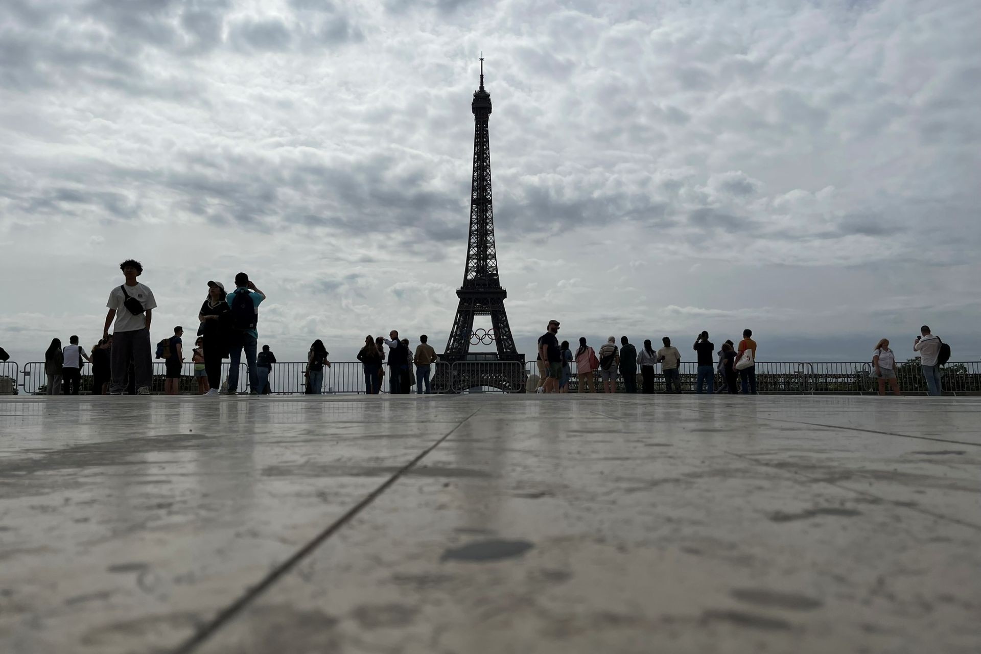 vista sulla torre eiffel dal trocadero