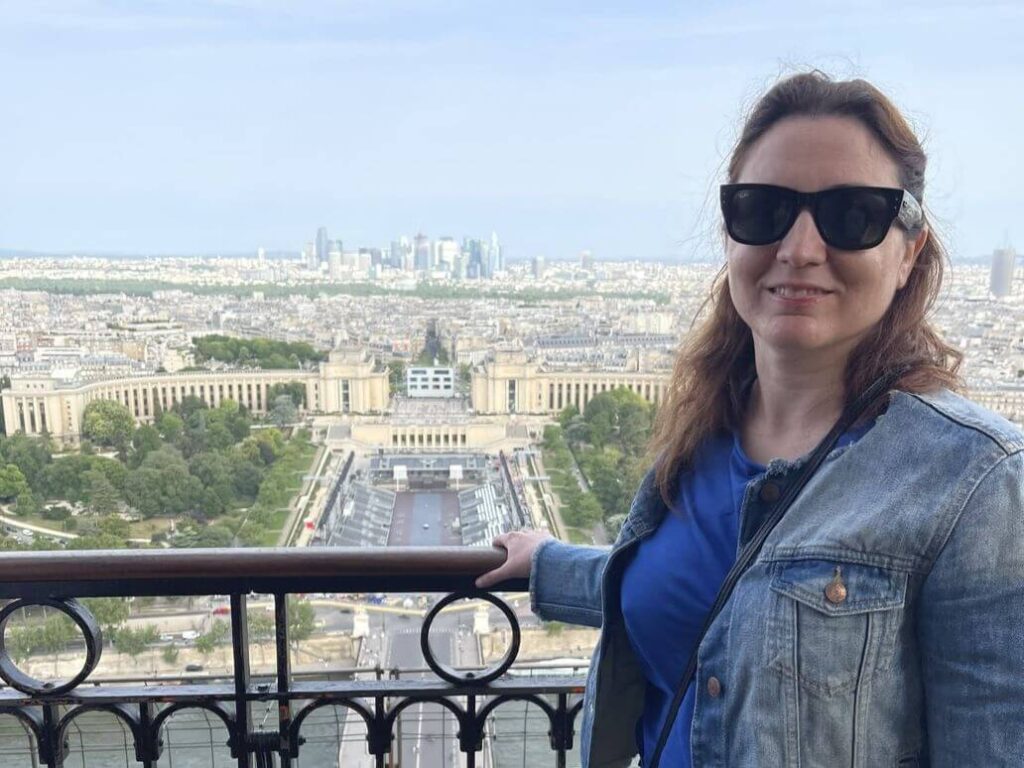 panorama dal secondo piano della torre eiffel