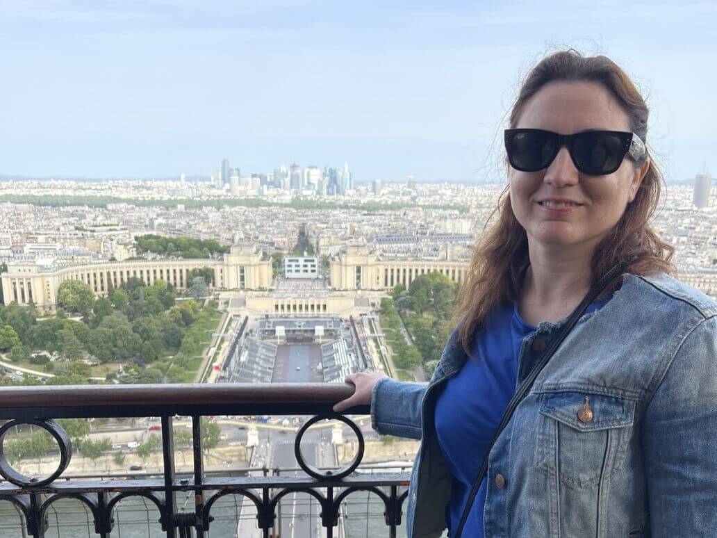 panorama dal secondo piano della torre eiffel