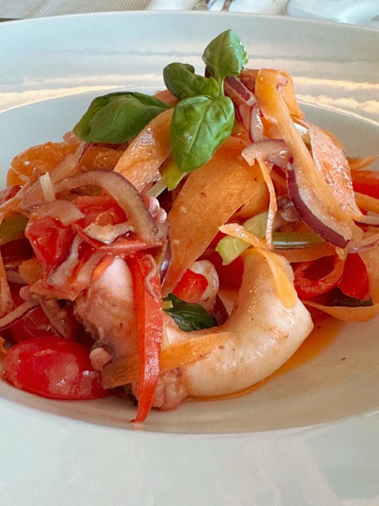 catalana di polpo del ristorante casa dei pescatori