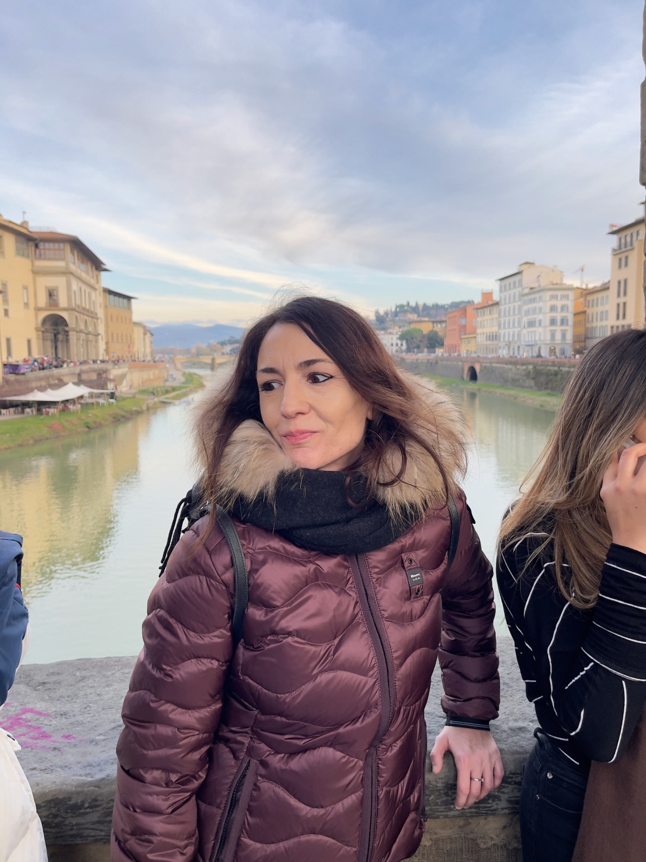 chiara di viaggi e ritratti sul ponte vecchio di firenze